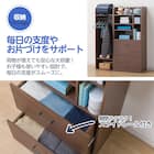 ロフトベッド(デニッシュBD23AV ライトなしMBR/BK) 6枚目画像