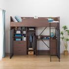 ロフトベッド(デニッシュBD23AV ライトなしMBR/BK) 8枚目画像