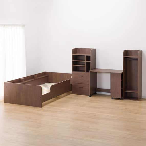 ロフトベッド(デニッシュBD23AV ライトなしMBR/BK) 11枚目画像