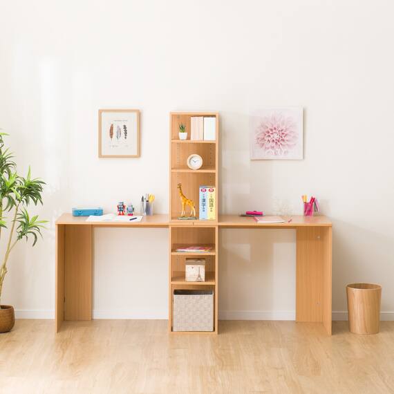 ツインデスクセット(LT23 LBR) 4枚目画像