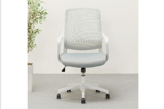 ﾜｰｸﾁｪｱ ｶｰﾃﾞ GY/WH | ニトリネット【公式】 家具・インテリア通販
