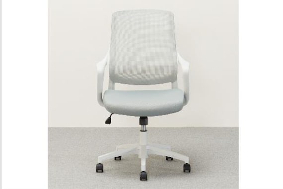 ﾜｰｸﾁｪｱ ｶｰﾃﾞ GY/WH 4枚目画像