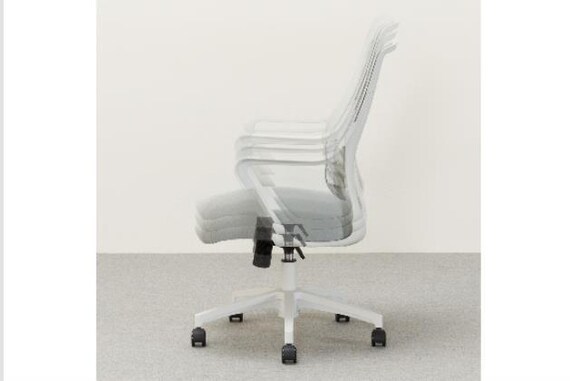 ワークチェア カーデ GY/WH 5枚目画像