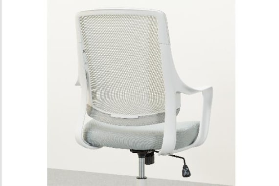 ﾜｰｸﾁｪｱ ｶｰﾃﾞ GY/WH 12枚目画像