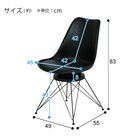 ワークチェア(OC102 回転 BK/BK) 15枚目画像