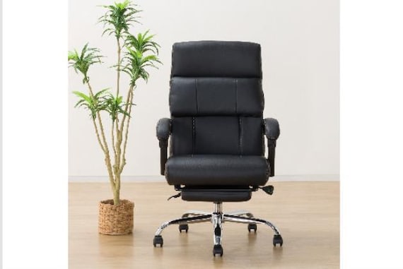 オフィスチェア フットレストツキ OC702 BK 5枚目画像