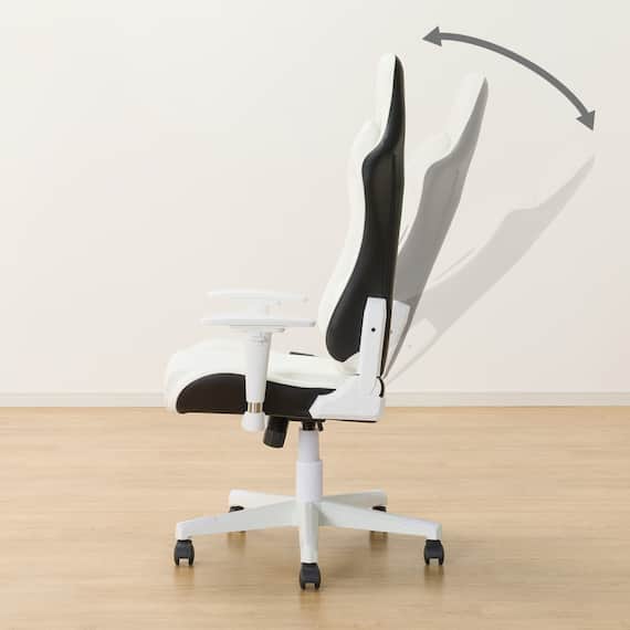 ゲーミングチェア(GM709 WH/BK) 15枚目画像