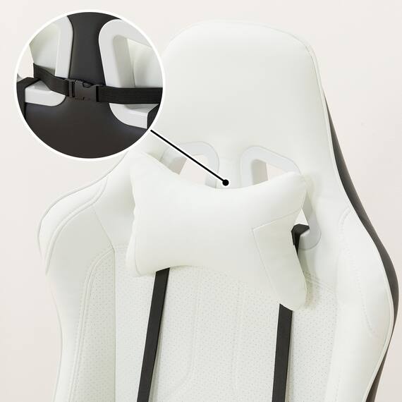 ゲーミングチェア(GM709 WH/BK) 18枚目画像