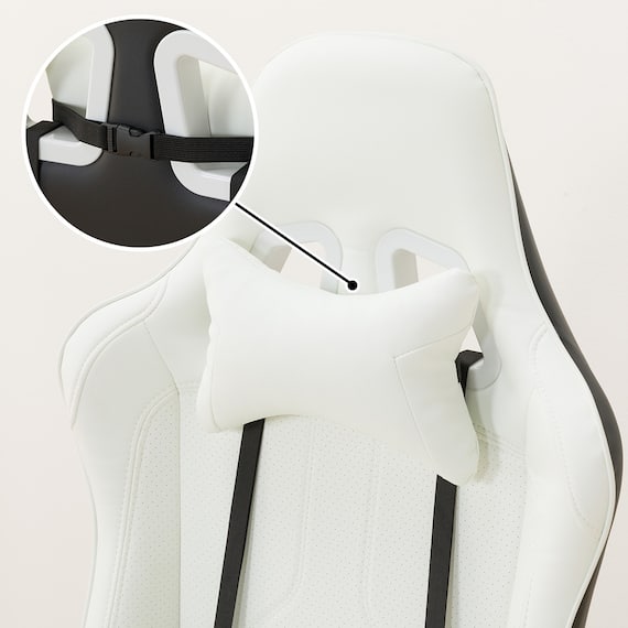 ゲーミングチェア(GM709 WH/BK) 18枚目画像