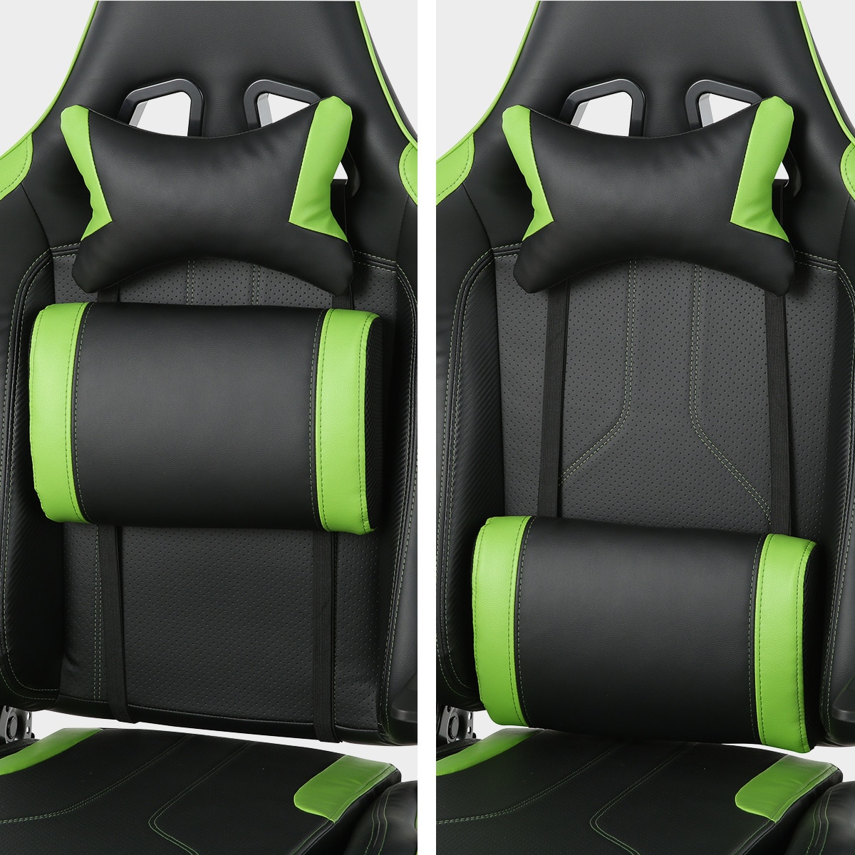 NEKO ♡NIKO ⭐️緑色レザー スイベルチェア 高背もたれ Amazon.co.jp: ニトリ(NITORI) ゲーミングチェア GM701 BK/GR 6620872