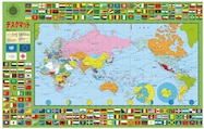 デスクマット( T-5080WO世界地図N)