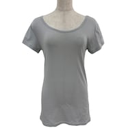 綿モダールクルーネックTシャツ(GY)【Neasy】