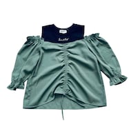 シャーリングフェイクスモック【Neasy】