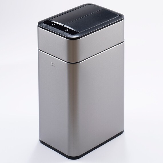 センサー式開閉ゴミ箱(18L 9577 シルバー) 静音タイプ(36dB) 1枚目画像