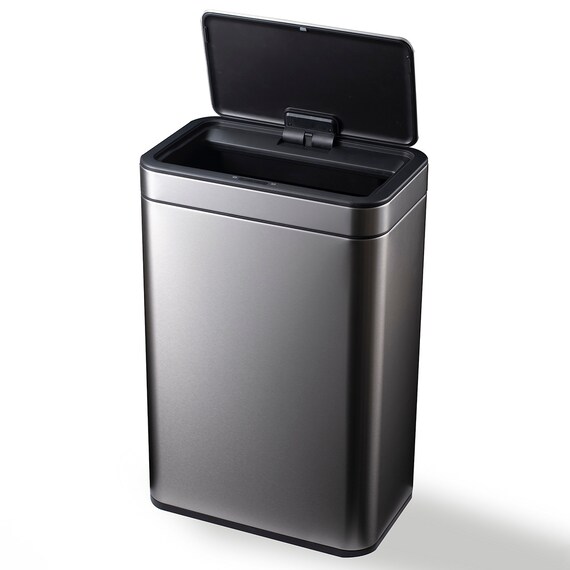 オールステンレス センサー式開閉ゴミ箱(50L 9568 シルバー) 2枚目画像