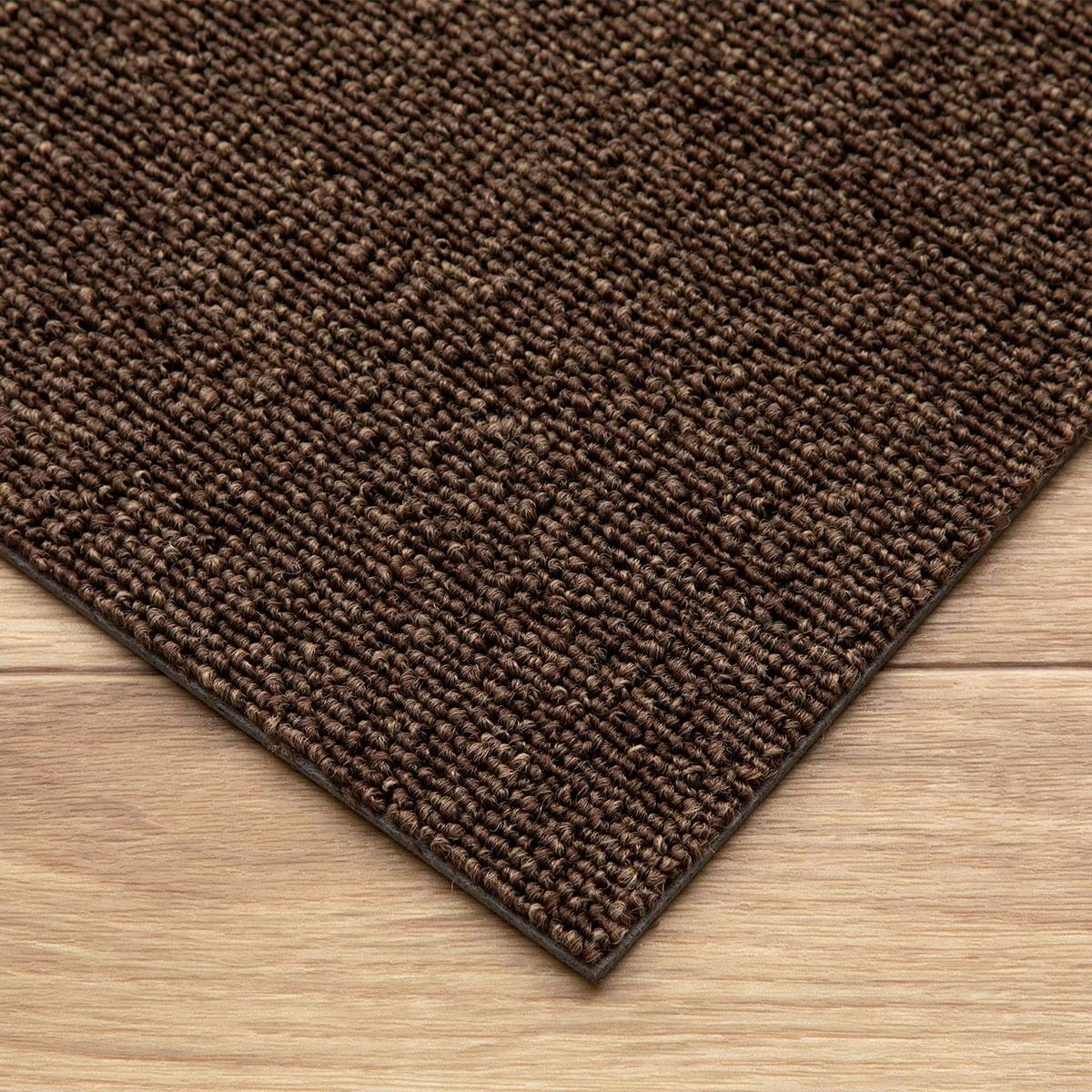 3帖 洗えるタイルカーペット 50×50cm 24枚入 (WY001 ダークブラウン