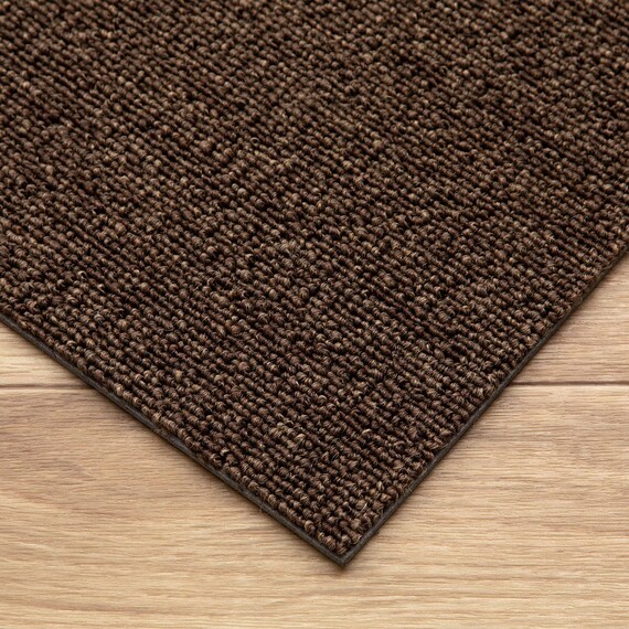 6帖 洗えるタイルカーペット 50×50cm 48枚入 (WY001 ダークブラウン) 3枚目画像