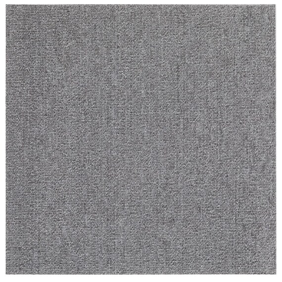 6帖　洗えるタイルカーペット 50×50cm 48枚入 (WY001 ミドルグレー) 2枚目画像