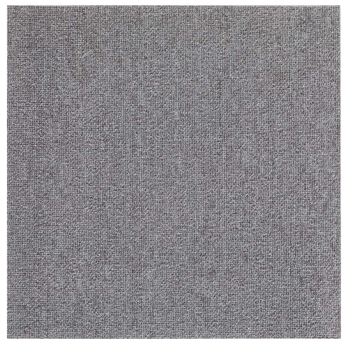 10帖 洗えるタイルカーペット 50×50cm 80枚入 (WY001 ミドルグレー
