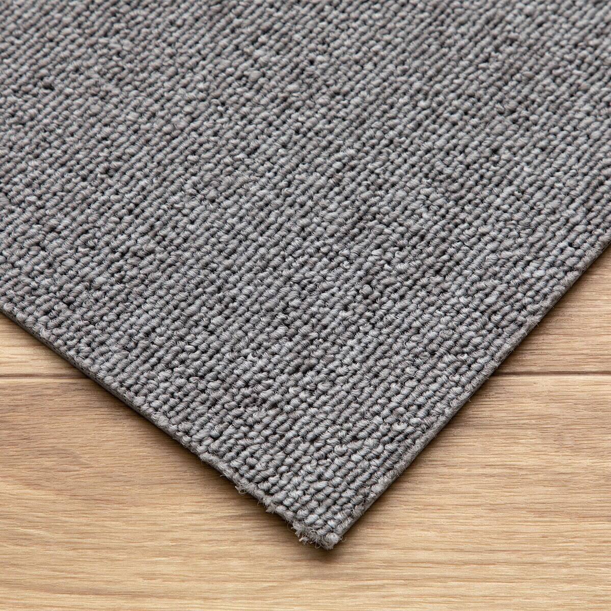 10帖 洗えるタイルカーペット 50×50cm 80枚入 (WY001 ミドルグレー