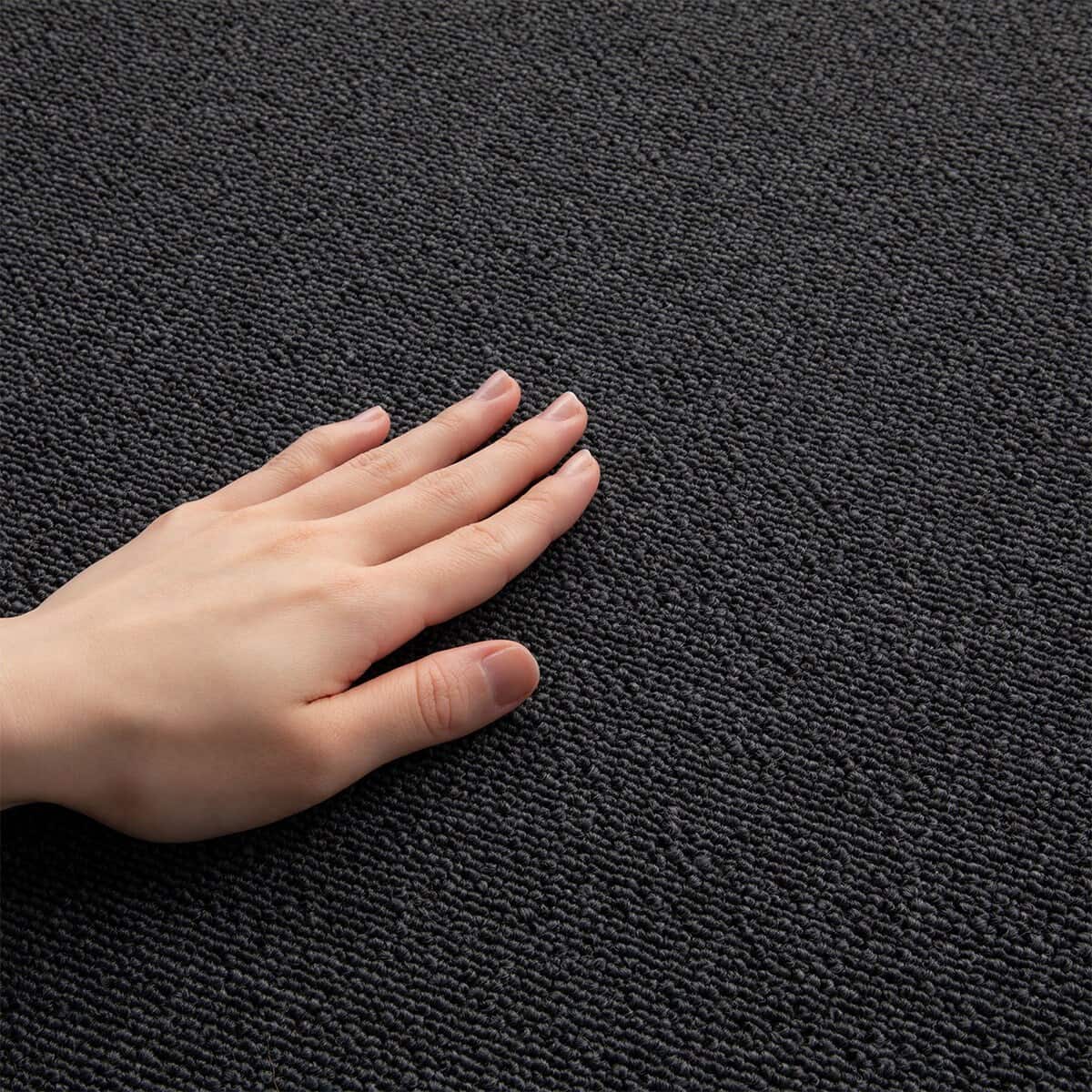 4.5帖 洗えるタイルカーペット 50×50cm 36枚入 (WY001 ダークグレー