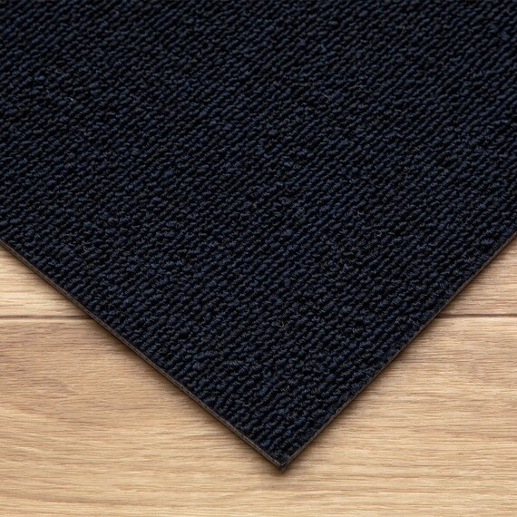 4.5帖 洗えるタイルカーペット 50×50cm 36枚入 (WY001 ネイビー 