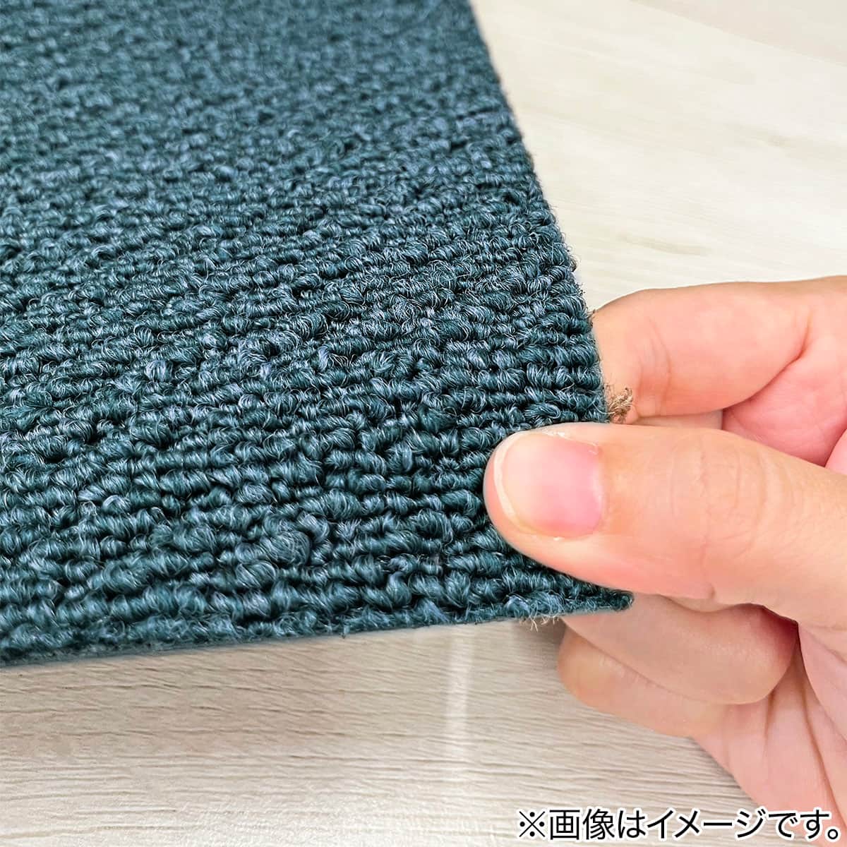4.5帖 洗えるタイルカーペット 50×50cm 36枚入 (WY001 ターコイズ