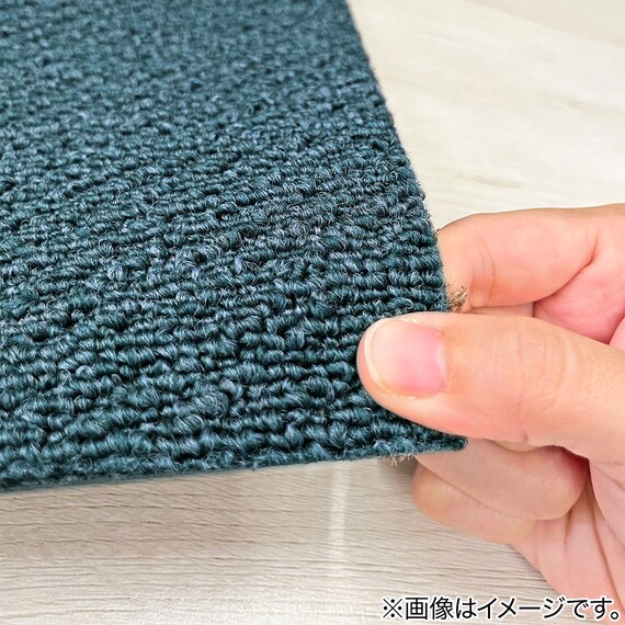 4.5帖 洗えるタイルカーペット 50×50cm 36枚入 (WY001 ターコイズブルー) 9枚目画像