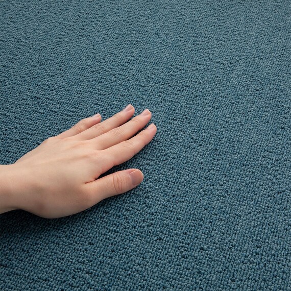6帖 洗えるタイルカーペット 50×50cm 48枚入 (WY001 ターコイズブルー) 6枚目画像