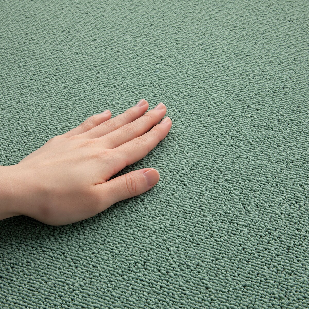 10帖 洗えるタイルカーペット 50×50cm 80枚入 (WY001 グレイッシュ