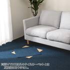 4.5帖 洗えるタイルカーペット 50×50cm 36枚入 (WY001 ブルー) 1枚目画像