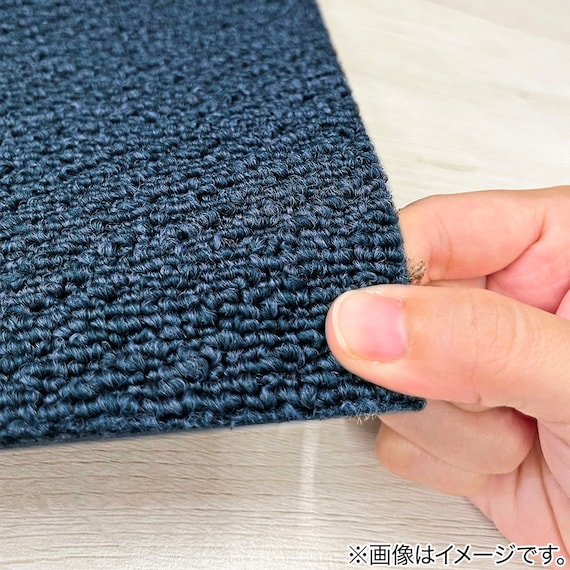 4.5帖 洗えるタイルカーペット 50×50cm 36枚入 (WY001 ブルー) 9枚目画像