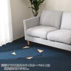 10帖 洗えるタイルカーペット 50×50cm 80枚入 (WY001 ブルー) 1枚目画像
