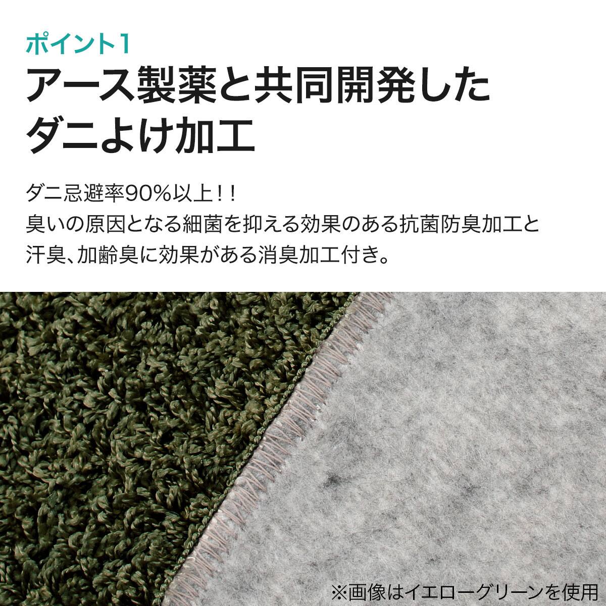 ダニよけ・抗菌防臭・防炎カーペット(エアープラスWGY 180cmR