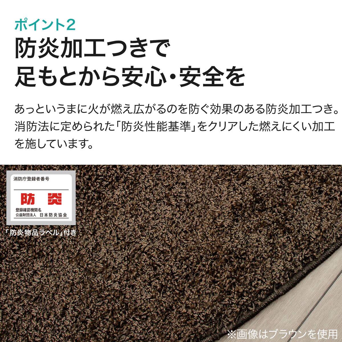 ダニよけ・抗菌防臭・防炎カーペット(エアープラスWGY 180cmR