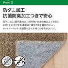 防音・防ダニ・抗菌防臭カーペット(Nアチーバー BR 185X185) 10枚目画像