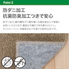 防音・防ダニ・抗菌防臭カーペット(Nアチーバー BR 185X185) 10枚目画像