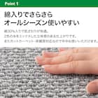 オーダーカットカーペット(Nルコルテ GY 185X185 カットロック加工) 10枚目画像