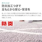ダニよけ・抗菌防臭・防炎カーペット(エアープラスBEライン140x200) 20枚目画像