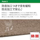 防音・防炎・抗菌防臭・防ダニカーペット(Nオーネスト MMO 200X240) 8枚目画像