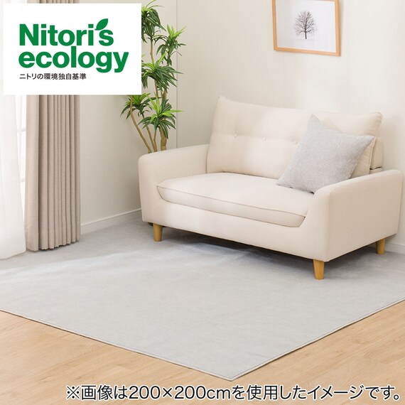 オーダーカーペット(RC04 LGY 200X240　カットロック加工) 1枚目画像