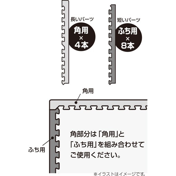 ジョイントマット 45cm用ふち Nウォッシュdbr 通販 ニトリネット 公式 家具 インテリア通販