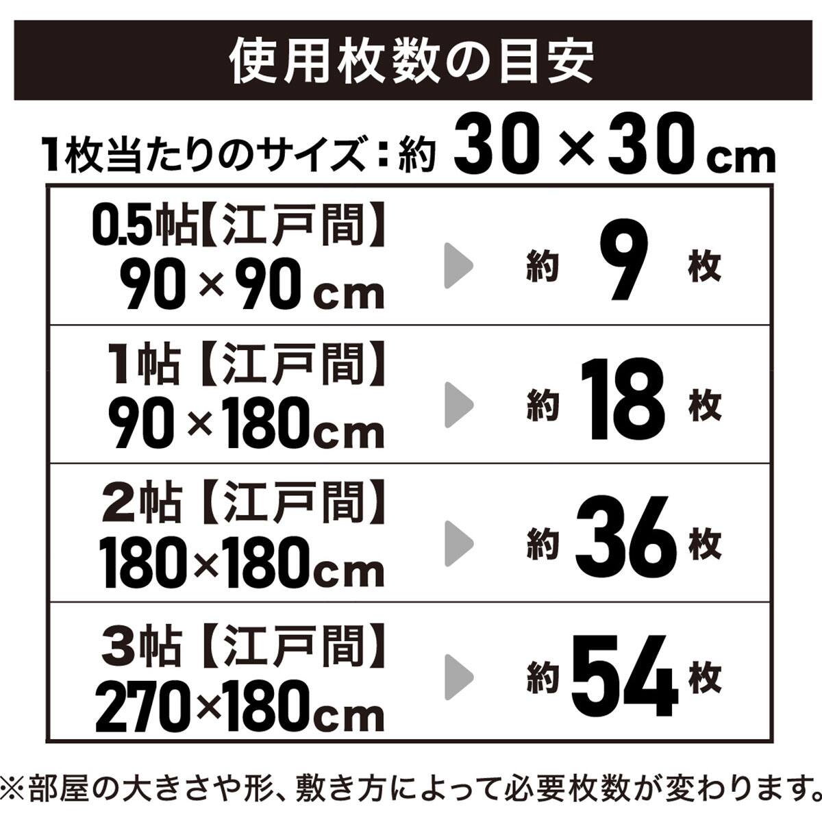 木目ジョイントマット 36枚 ふち付き(ライトブラウン JM02 30×30cm