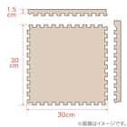 木目ジョイントマット 18枚 ふち付き(ホワイト JM02 30×30cm) 2枚目画像