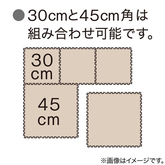 木目ジョイントマット 18枚 ふち付き(ホワイト JM02 30×30cm) 7枚目画像