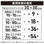 木目ジョイントマット 18枚 ふち付き(ホワイト JM02 30×30cm) 8枚目画像