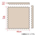 木目ジョイントマット 16枚 ふち付き(ホワイト JM02 45×45cm) 2枚目画像