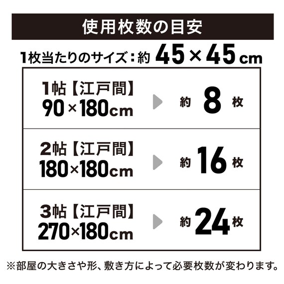 木目ジョイントマット 16枚 ふち付き(ホワイト JM02 45×45cm) 8枚目画像