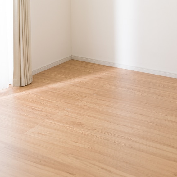 吸着木目マット 91.4×15.2cm 12枚入 約1帖 (ライトブラウン) 3枚目画像