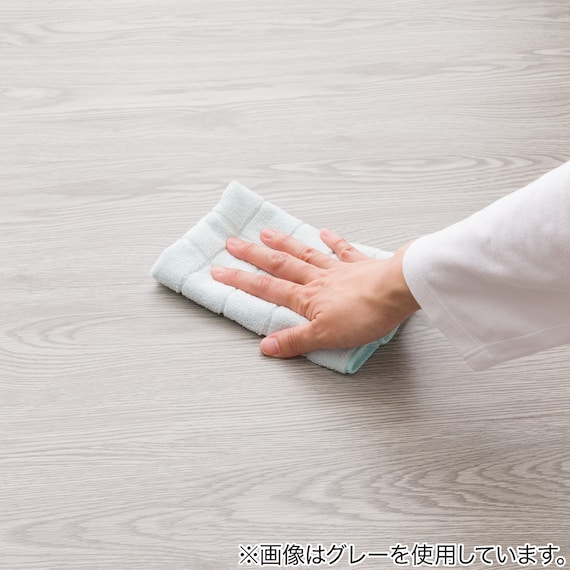 吸着木目マット 91.4×15.2cm 12枚入 約1帖 (ライトブラウン) 19枚目画像